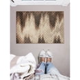 thumbnail image 3 of Linon Evolution Tapis à Motif Treillis Zigzag Tissé Mécaniquement en Polyester 2'x3' Beige, 3 of 3