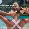 thumbnail image 6 of Sun Hats for Women , Summer Accessories , Womens Wide Brim Hat Stylish Summer Sun Visor Hat for Women UPF 50+ Foldable Ponytail Design Breathable Straw Beach Accessory, 6 of 7