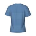 thumbnail image 6 of Qekee Blue Gingham Classic Fit T-Shirt Men's Shirt Men's Tight Short Sleeves for Exercise, Running, Mountaineering - Blue Gingham, 6 of 9