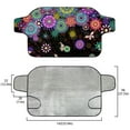 thumbnail image 5 of FOR U DESIGNS Butterfly Flower Boho Mandala Pattern Car Windshield Cover for Ice and Snow, Waterproof Car Windshield Snow Cover Vehicle Windshield Frost Cover Windshield Protector for SUVs Trucks, 5 of 6