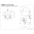 thumbnail image 2 of Kingston Brass KS8666DL Concord Double-Handle 4" Centerset Bathroom Faucet with Brass Pop-Up, Polished Nickel, 2 of 5