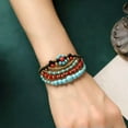 thumbnail image 3 of K-KED Ethnic Style Woven Bracelet Multi-Layered Bohemian Style For Women-Multicolor Agate Crystal, 3 of 9