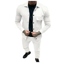 Dpytoraw Twill Clip Men's New Solid Colour Jacquard Men's Two Piece Suit