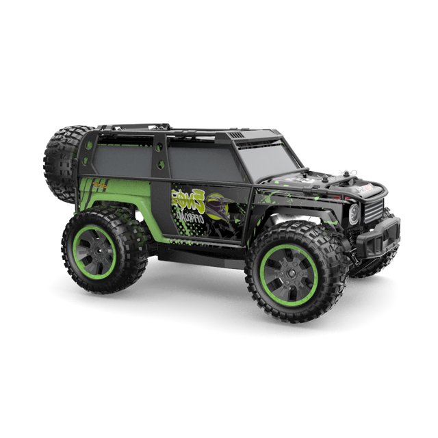 Coche de control remoto 1/10 2,4 GHz de alta velocidad 65 km/h todoterreno camiones 4WD vehículo de motor sin escobillas coche de carreras de escalada regalos para niños adultos con 2 baterías