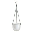 thumbnail image 2 of Hmgxay Transparent Hydroponic Plant Pot, Automatic Water-Absorbing Hanging Flower Planter, Self-Watering Potted Plant Container, Lightweight Indoor Greenery Water Reservoir(White), 2 of 7