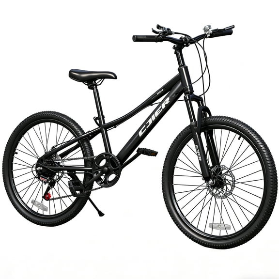DEYGIA 20 Inch Kids Mountain Bike, Bikes for Boys, 7-Speed with Front Suspension, Dual Disc Brakes & Knobby Tires for Ages 6-14, Multi Color