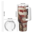 thumbnail image 4 of Daiia Bald Eagle Soldier Printed 40 oz Tumbler with Handle,Ice Bully Insulated Tumbler 2 in 1 Lid Insulated Water Bottle Stainless Steel Travel Coffee Mug, 4 of 8