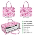 thumbnail image 2 of Large Capacity Tote Bag,Pink Breast Cancer Handbag Fashion Luxury Tote Bag,15.7"x13"x 5.1" Inches,Laptop Compatible, 2 of 6