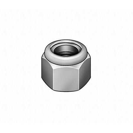 

7/16 -14 Hex lock nuts nylon insert Zinc plated steel (50)