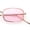 Gold - Pink, variant on Mens Small Snug Narrow Rectangular Pimp Metal Rim Sunglasses Silver - Blue