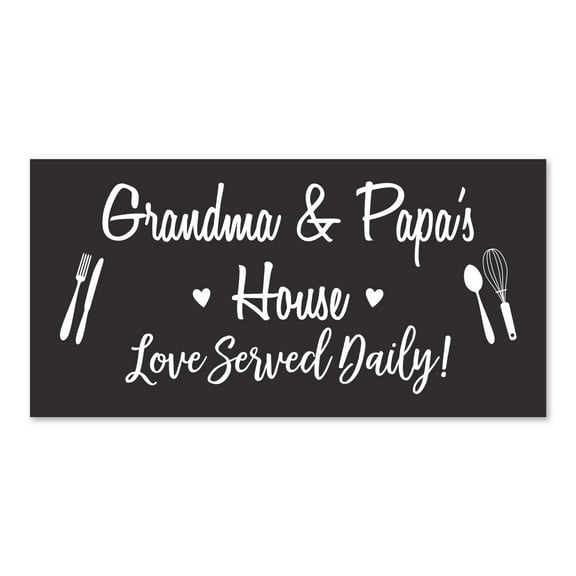 LifeSong Milestones Grandparents Wall Sign for Bedroom Decor  - Grandma & Papa