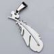 thumbnail image 3 of Collar Colgante Inoxidable de Plumas de Acero Sunnimix con Rhinestone Plateado, 3 of 8