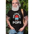 thumbnail image 5 of The Coolest Pops Shirt Father's Day Gifts Dad Birthday Tee Funny Shirt For Men (Large Navy Blue), 5 of 6