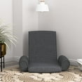 thumbnail image 1 of vidaXL Chaise de Sol Pliante Tissu Gris Foncé, 1 of 4