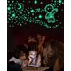 thumbnail image 2 of Pegatinas Greingways con estrellas que brillan en la oscuridad, 201 unidades, para niños, 2 of 7