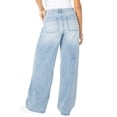 thumbnail image 3 of Celebrity Pink Women's and Women's Plus V-Waist Wide Leg Jeans, Available in 30", 32", and 34" inseams, Sizes 1-24W, 3 of 7