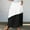 Black, variant on Womens Maxi Skirt Elastic Waisted Pocket Pleated Skirt Dress Summer Multicolor Trendy Ladies Loose Fit Vacation Skirt Gray M