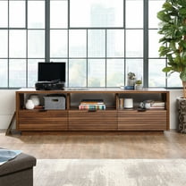 Sauder Harvey Park TV Stand for TV's up to 70", Grand Walnut Finish