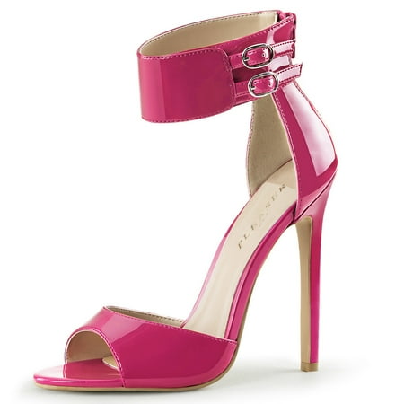 open toe ankle strap high heels