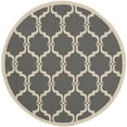 thumbnail image 5 of SAFAVIEH Courtyard Estelle Geometric Indoor/Outdoor Runner Rug, 2'3" x 10', Anthracite/Beige, 5 of 10