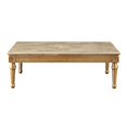 thumbnail image 4 of ACME Daesha Table Basse Rectangulaire avec Dessus en Marbre Or Antique, 4 of 8