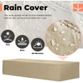 thumbnail image 5 of ReeQuo 60" Outdoor Propane Fire Pit Table for Patio, Rectangular Firepit with Lid, Rain Cover & Lava Rocks, 5 of 8