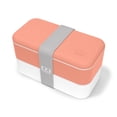 thumbnail image 1 of MONBENTO - Bento Box MB Original Tropical with Compartments - 2 Tier Leakproof Lunch Box for Work/School Lunch Packing and Meal Prep - BPA Free - Food Grade Safe Food Containers - Orange, 1 of 6
