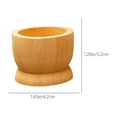 thumbnail image 3 of LEHOZIHEQ Kitchen Egg Cup Holders, Natural Bamboo, For Soft Boiled and Hard Boiled Eggs, Perfect for Breakfast & Easter, 3 of 6