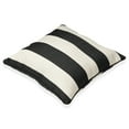 thumbnail image 3 of Better Homes & Gardens Cabana Black and White Striped Pillow, 19" x 19", Square Pillow, 1 per Pack, Outdoor, 3 of 7