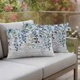 thumbnail image 2 of Outdoor Waterproof Pillow Covers Watercolor Blue Eucalyptus Leaves Decorative Throw Pillow Protectors,Pillowcase Cushion Cases for Patio Sofa Garden Couch,20x12in,Pack of 2, 2 of 14