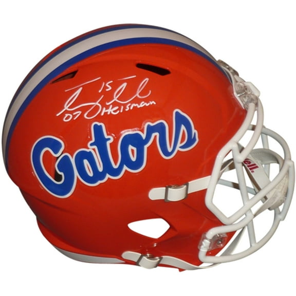 Tim Tebow Autographed Florida Gators (Speed) Deluxe Full-Size Replica Helmet w/ "07 Heisman"