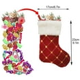 thumbnail image 2 of Medias Navideñas de Fieltro Decoración Clásica Duradera en Rojo y Blanco para Decoraciones Navideñas Familiares ANGGREK Otros, 2 of 8