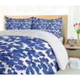 thumbnail image 5 of Ambesonne Geometric Duvet Cover Sets, Monotone Modern Squares, 2-Queen, Violet Blue and White, 5 of 7