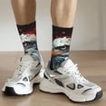 thumbnail image 6 of KLL USA Bald Eagle Print Cool Socks Men's Women's Crew Socks Funny Crazy Novelty Stockings, 6 of 6
