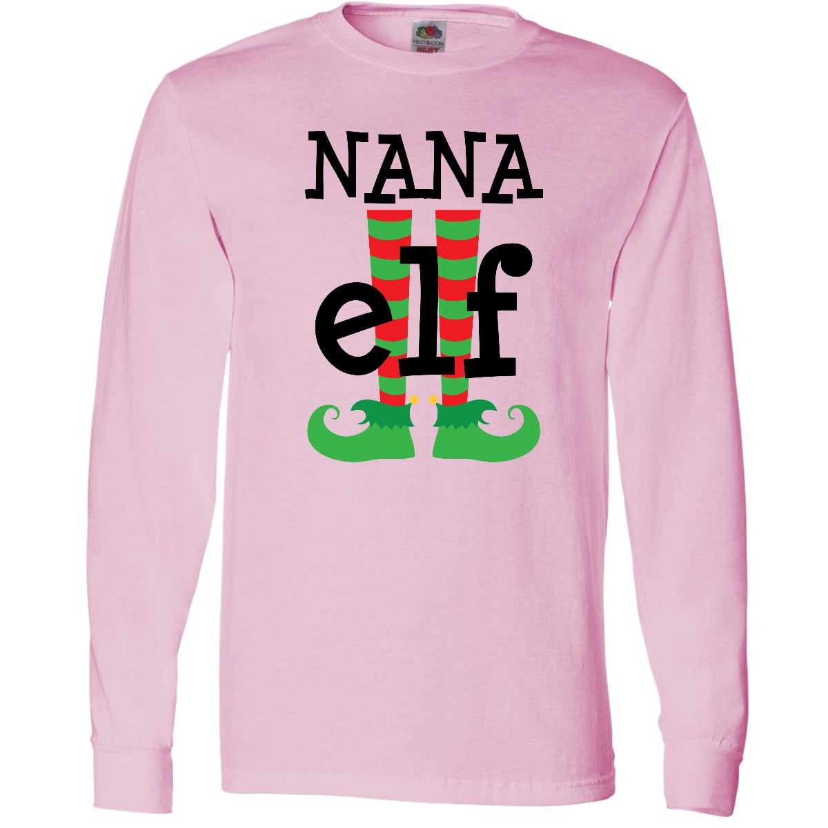 Inktastic Nana Elf Christmas Long Sleeve T-Shirt