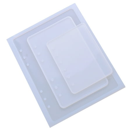 9 Pcs DIY Resin Book Mold Notebook Shape Mold Keycap Mold Silicone Mold Transparent Book Mold