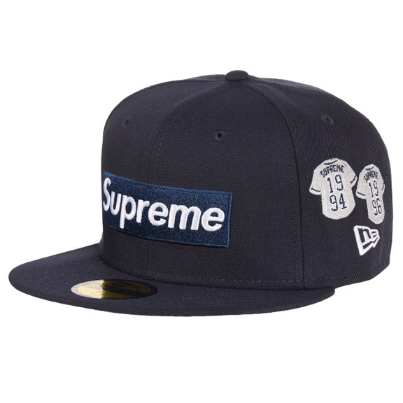 Supreme Jerseys Box Logo New Era Fitted Hat, from StockX