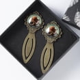 thumbnail image 4 of Octopus Elegant Vintage Copper-Colored Lace Bookmarks - Set of 2 Stainless Steel Book Accessories for Readers and Book Lovers, 4 of 5