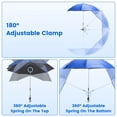 thumbnail image 6 of Folding Camping Chair with Detachable 8-Rib Sun Umbrella, 42.13 Inch Canopy Aluminum Alloy Portable Lawn Chair Supports 330LBS with Cup Holder, 6 of 15