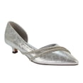 thumbnail image 4 of XY London Womens Kirsty Rhinestone Kitten Heel Court Pumps, 4 of 5
