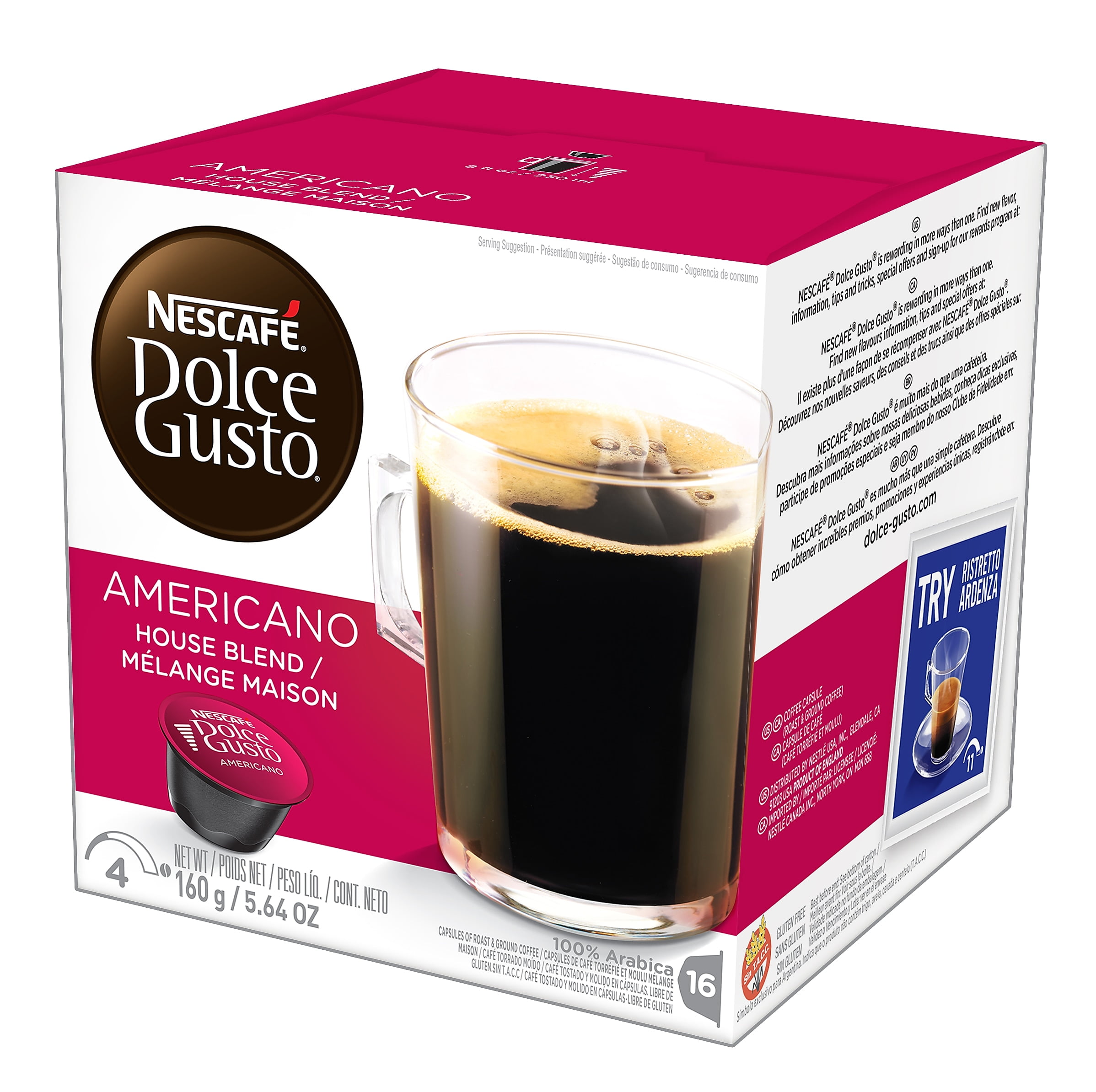 Nestle Nescafe Dolce Gusto Americano House Blend Coffee NES27368