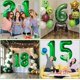 thumbnail image 5 of Fiesta de cumpleaños número 22 con globo LVMOQIQIU, 40 cm, verde oscuro, 5 of 7