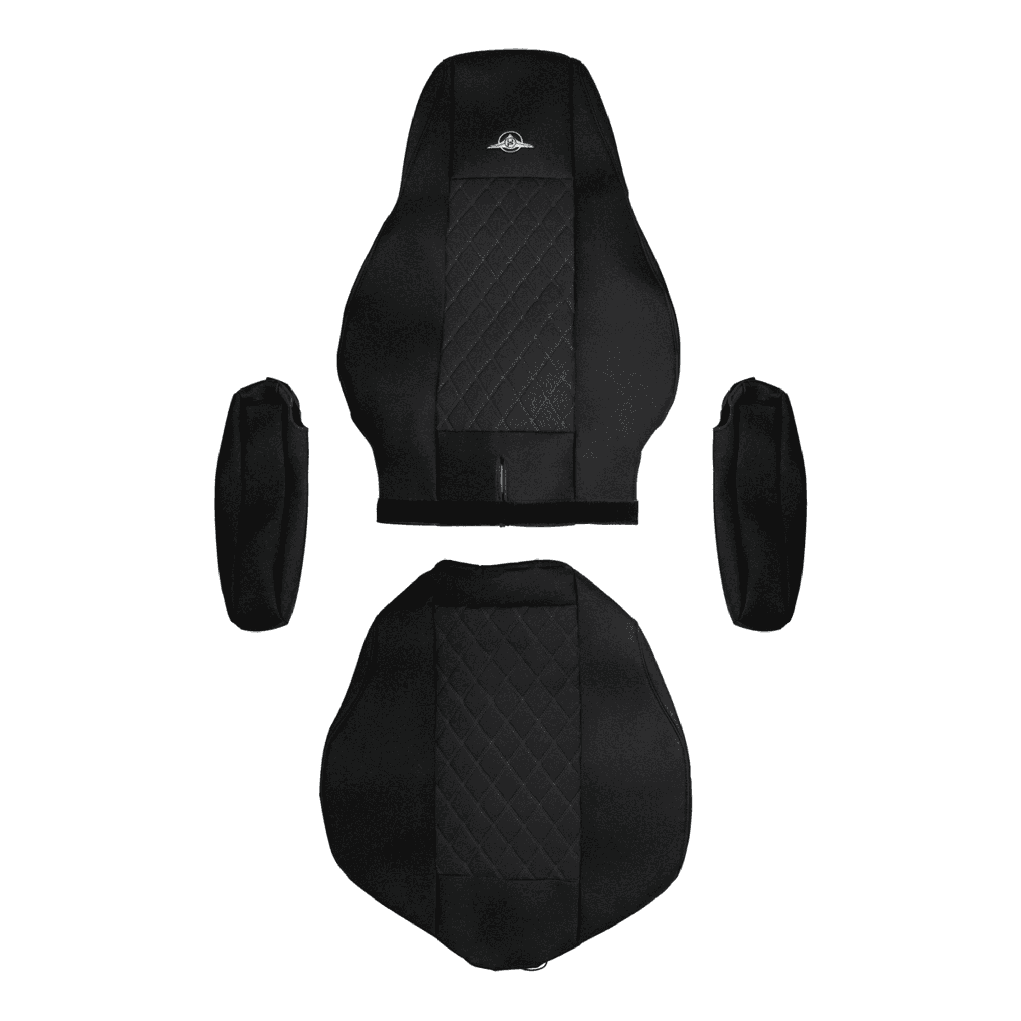 Freightliner Cascadia 2008-2026 Seat Cover – Premium Semi Truck Seat Protector – Fits Cascadia Models – Durable & Comfortable- Gray