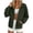 Army Green-1, variant on Hooded Sweatshirt Jacket for Women Full Zip Hooded Sweatshirt Raglan Long Sleeve Elastic Cuff Loose Casual Zip Up Hoodie with Side Pockets for Fall Winter