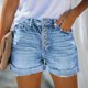 thumbnail image 1 of 2023 Summe Pantalones cortos de mezclilla para mujer Pantalones cortos rasgados de moda casual vintage para mujer, 1 of 4