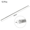 thumbnail image 2 of Unique Bargains 12 Pcs M3 x 150mm Tige Entièrement Filetée Filetage Droit en Acier Inoxydable 304, 2 of 5