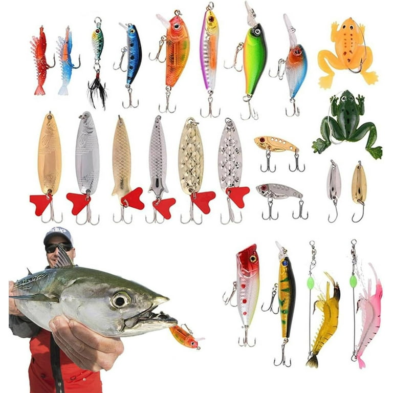 2023 Fish Lure Set Advent Calendar, 24 Days Fish Bait Advent Calendar,  Christmas Countdown Fishing Lures Gift for Fisher, Husband, Friends, Adult  Men