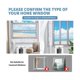 thumbnail image 4 of Portable Air Conditioner Window Kit with 2 in 1 Coupler, Universal AC Window Vent for Hose 5.1Inch/, 4 of 5