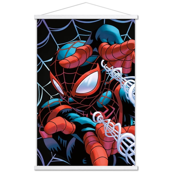 Marvel Spider-Man: Miles Morales (Comic) - Cover #1 Wall Poster with Magnetic Frame, 22.375" x 34"