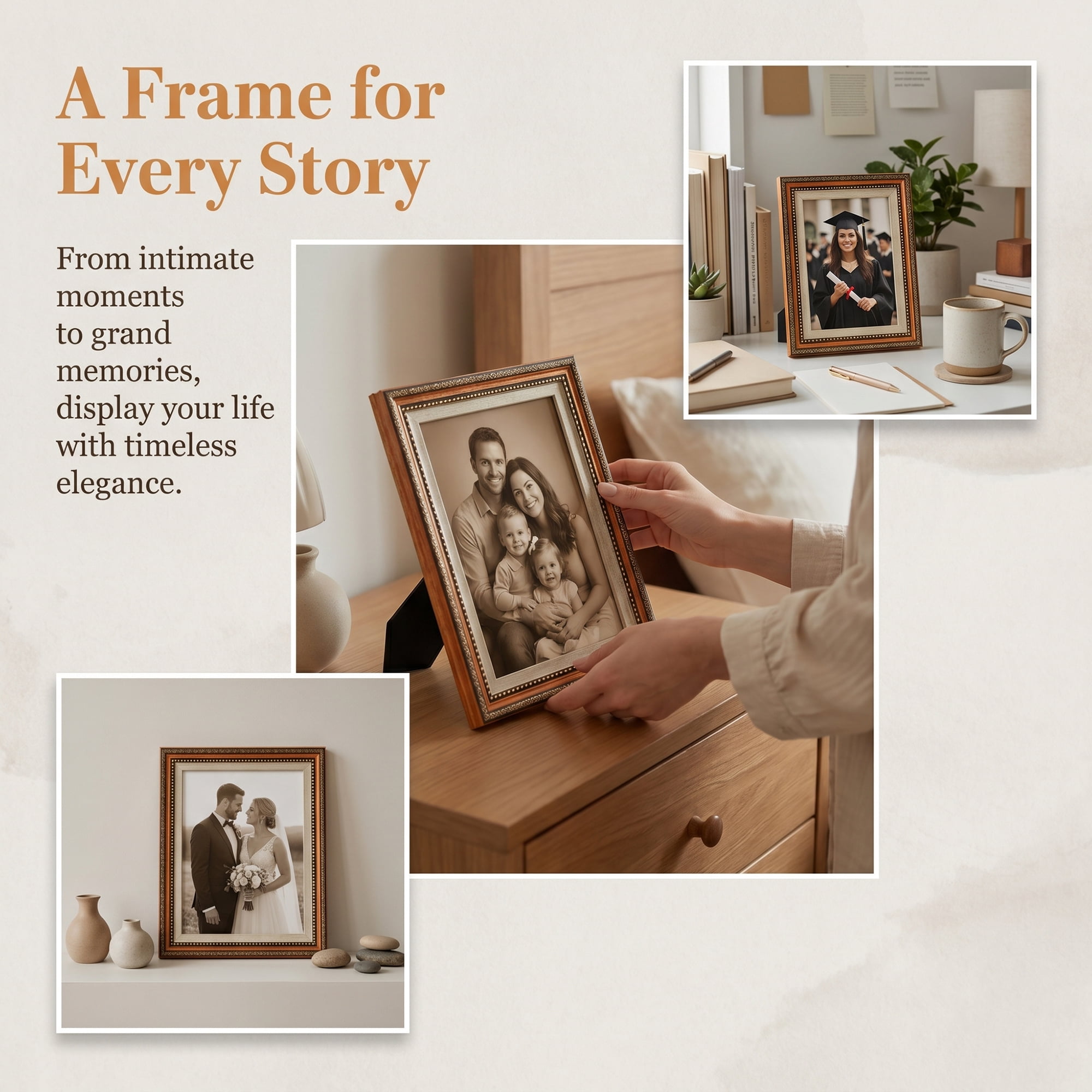 Unique Bargains Vintage Resin Picture Frame with HD Glass Red 4" x 6"